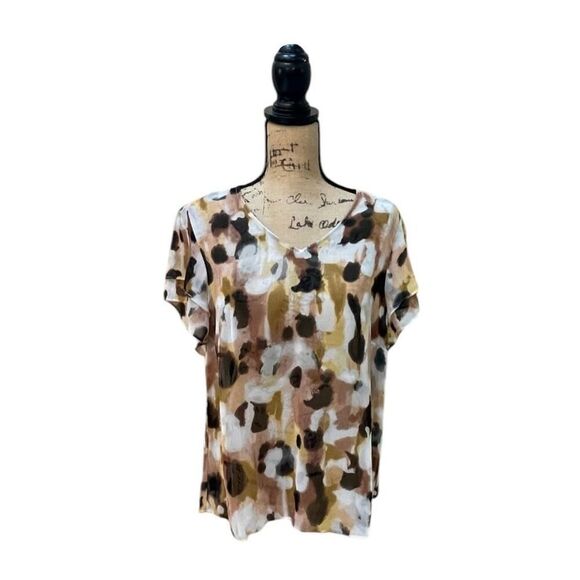 ✨CAbi Chiffon Flutter Sleeve Agenda Sz Medium Top✨ - Picture 5 of 7
